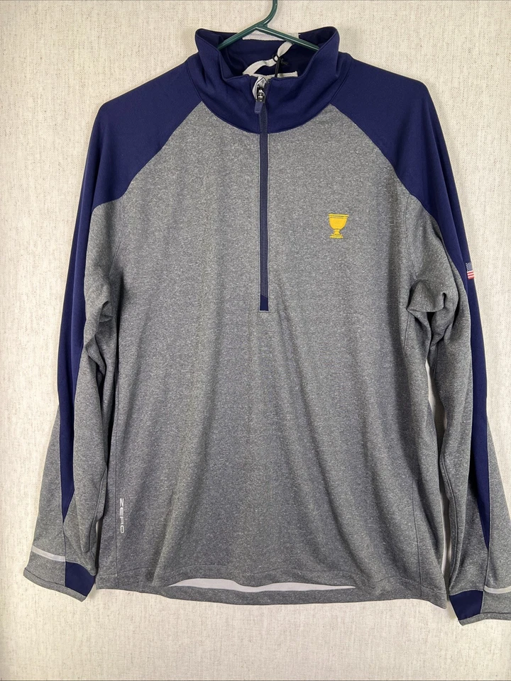 NUEVO Zero Restriction 2024 Oficial President’s Cup EE. UU. Team, Hombre Z425 1/4 Cremallera Foto 4 de 4