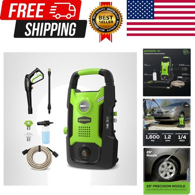 #ad #ad Compact Electric Pressure Washer 1.2 GPM Certified Lightweight 20 FT Tang... $192.49