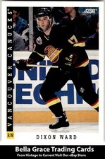 1993-94 Score Dixon Ward #210 Vancouver Canucks NHL Hockey