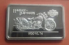 Harley Davidson 1.4 OZ 999 SILVER INGOT Anniversary 1930 VL 74 ,1992,ONLY 12,000