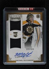 2012 Panini Rookie Anthology Treasures /699 Michael Hutchinson #106 Auto RC 4f5