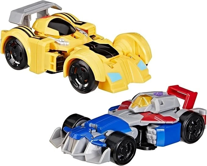 Transformers Bumblebee and Starscream Bot Racers Action Figures 4.5-Inch New - Image 2 of 4