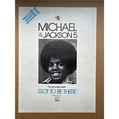 MICHAEL JACKSON GOT TO BE THERE POSTER SIZED original trade music press advert f