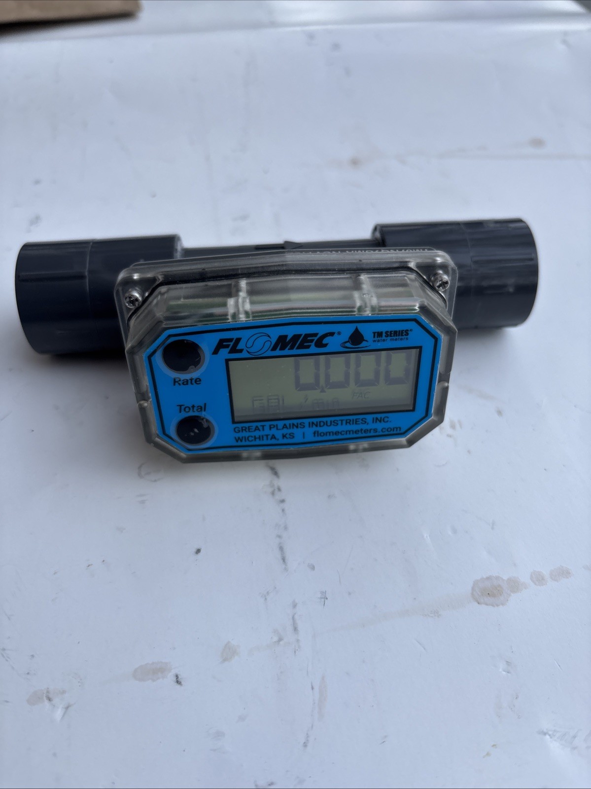 Flomec TM05NQ9GMA Female NPT PVC Flow Meter Watermeter