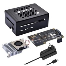 Metal Case for Raspberry Pi 5, with Pi 5 Official Active Cooler, N04 M.2 NVMe