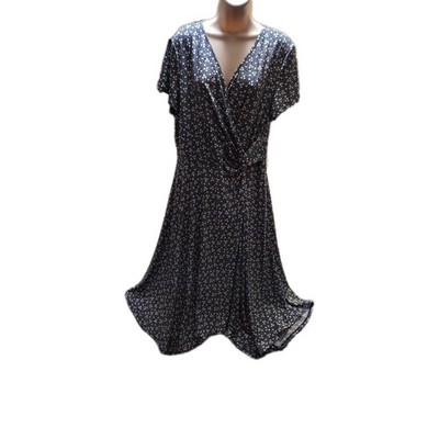 Perceptions Polka Dot Blue Dress Size 16 NWT
