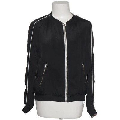 Frogbox, Bomberjacke, Damen, Größe: 36, Schwarz, Viskose, Einfarbig #hNJ