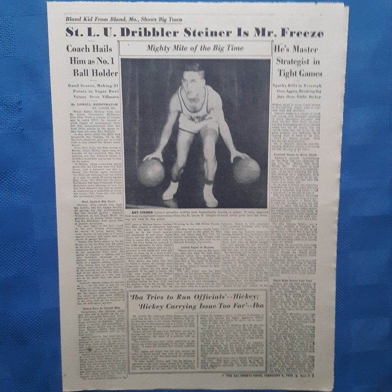Ray Steiner St Louis University Billikens Basketball 1952 St Louis Missouri 