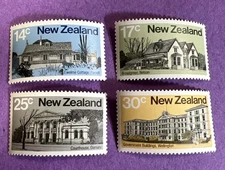 New Zealand 1980 - MNH Scott 707-710. Early NZ Architecture.