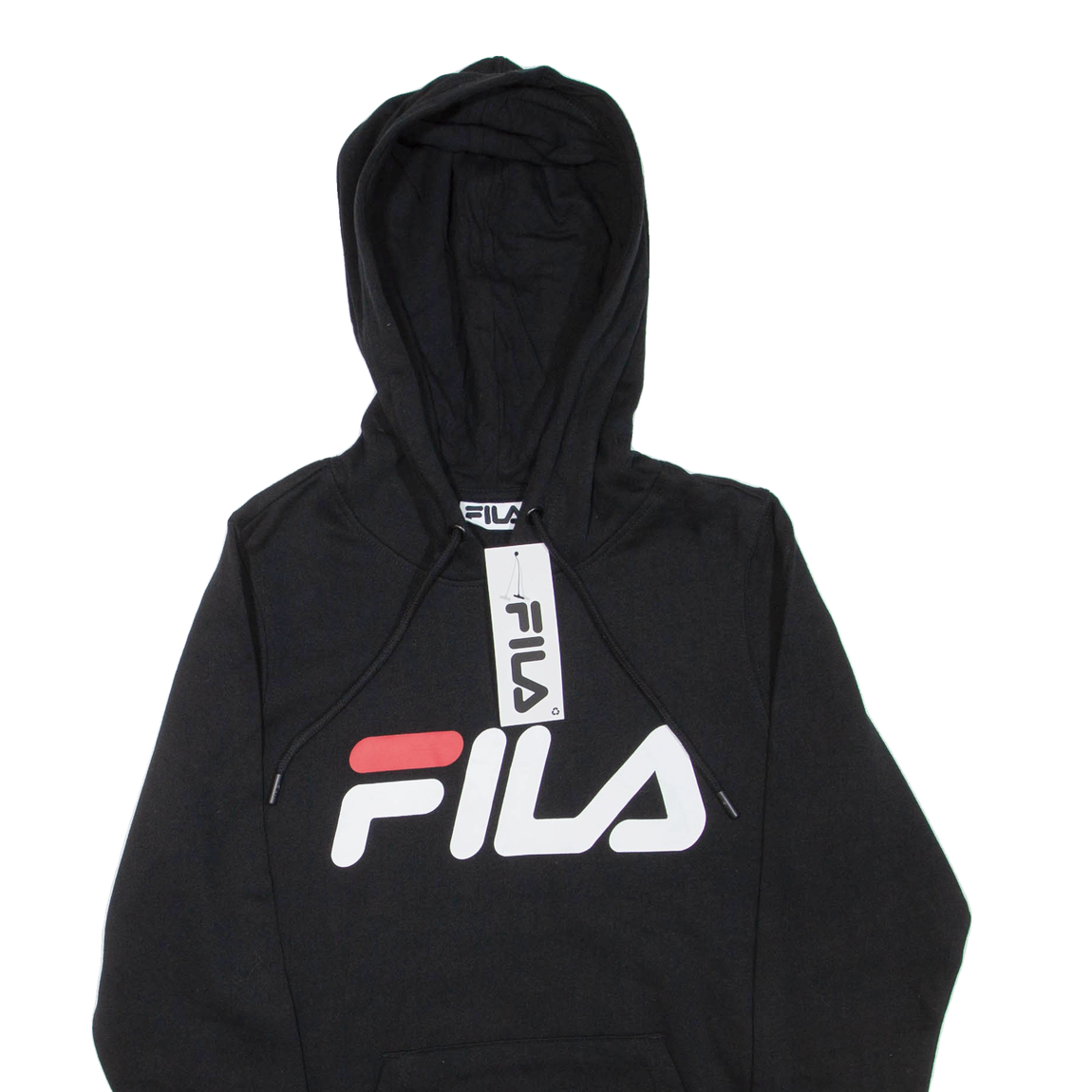 Felpa con cappuccio FILA donna nera UK 10