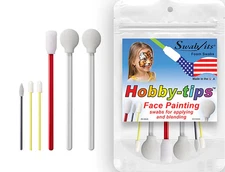 (New) Swab-its® Hobby-tips™ Face Painting Swabs for Blending and Applying: