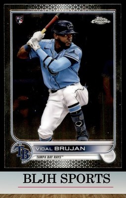 2022 Topps Chrome #134 Vidal Brujan Tampa Bay Rays RC  (1A2)