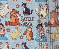 Custom 100% Cotton Woven Fabric Little Bear T...