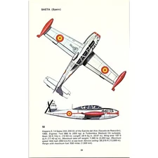 Saeta E-14 Magister Fouga Spain 1971 Attack & Training Aircraft Print SE1-4