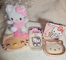 5 PC Girls Easter Gift Set Incl Plush W Clip Face Powder Highlit Perfume Mirror