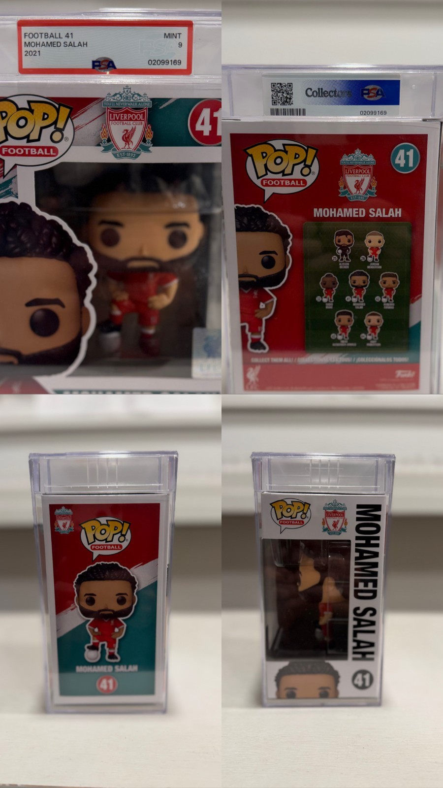 Mohamed Salah [Liverpool FC] | PSA Graded 9 Funko Pop | 2021 Football #41