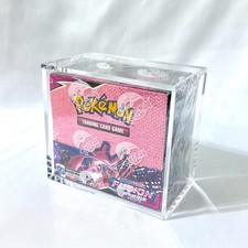 Pokemon English Booster Box Acrylic Case with Magnetic Lid UV Protection