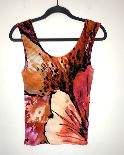 JM Collection Blouse & Cami Set Womens Small Red Floral GORGEOUS!! - Picture 10 of 15