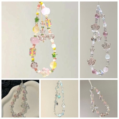 Star Beads Butterfly Phone Chain Hanging Rope Cellphone Lanyard Phone Case