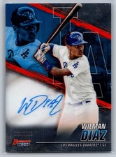 2021 bowman's best baseball wilman diaz best of 2021 rookie auto