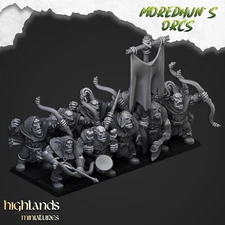 10 Orc Archers - Highlands Miniatures 28mm