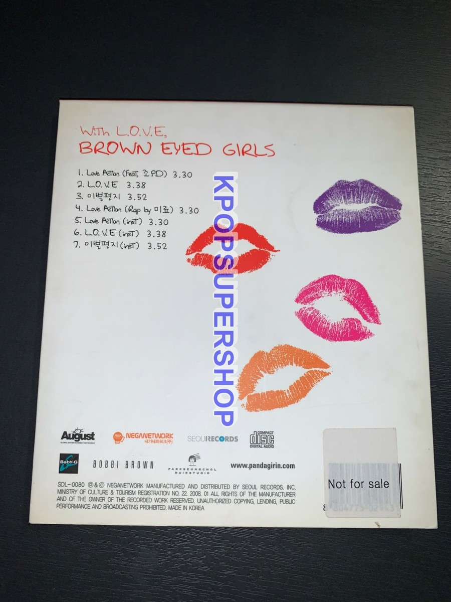 Brown Eyed Girls Mini Album With L.O.V.E, Autographed Signed CD