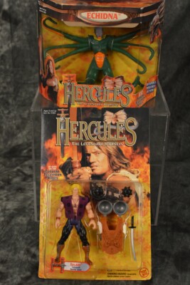 1996 ToyBiz Hercules IOLAUS Catapult Battle Gear & ECHIDNA  W/ FREE SHIPPING