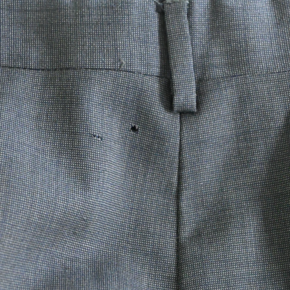 Pantalones de vestir Jos A Bank 40x30 marrón plisado con puños 100 % lana para hombre Foto 4 de 4