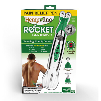 #ad As Seen On TV Hempvana Rocket Relief TENS Pen Muscle Stimulator for Pain Relief $19.99