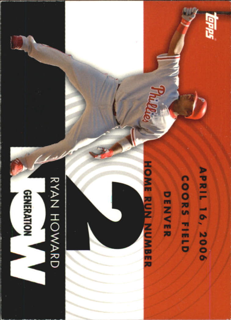 2007 Topps Generation Now #GN2 Ryan Howard - NM-MT