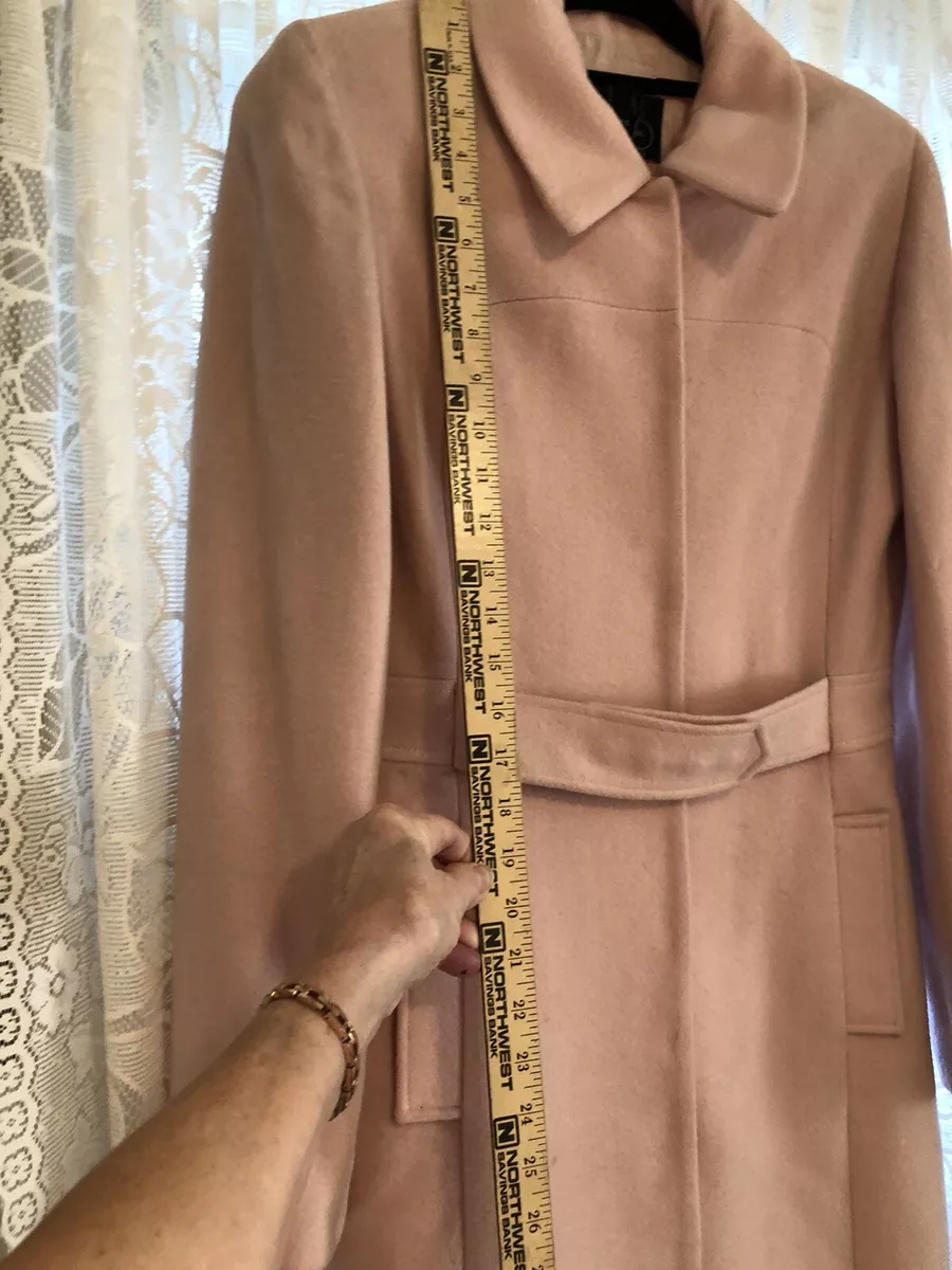 Victoria Secret Moda International Pink Wool Trench Coat Size 8L | eBay