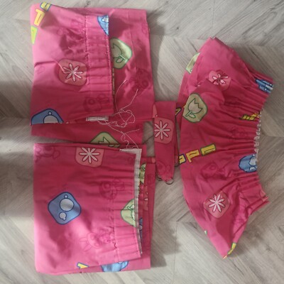 Powerpuff Mädchen Cartoon Network VINTAGE Vorhänge Raffbänder & Querbehänge.