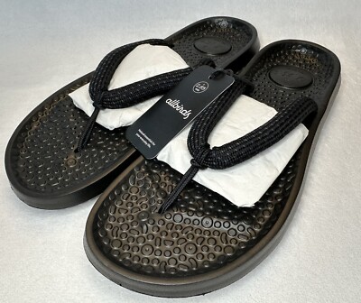 Allbirds Natural Black Sugar Zeffer Flip Flops Sandals Summer