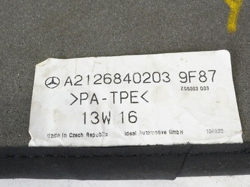 2010 - 2016 Mercedes Benz E Class C207 Carpet Floor Mat Interior Rear Left Right - Picture 6 of 17