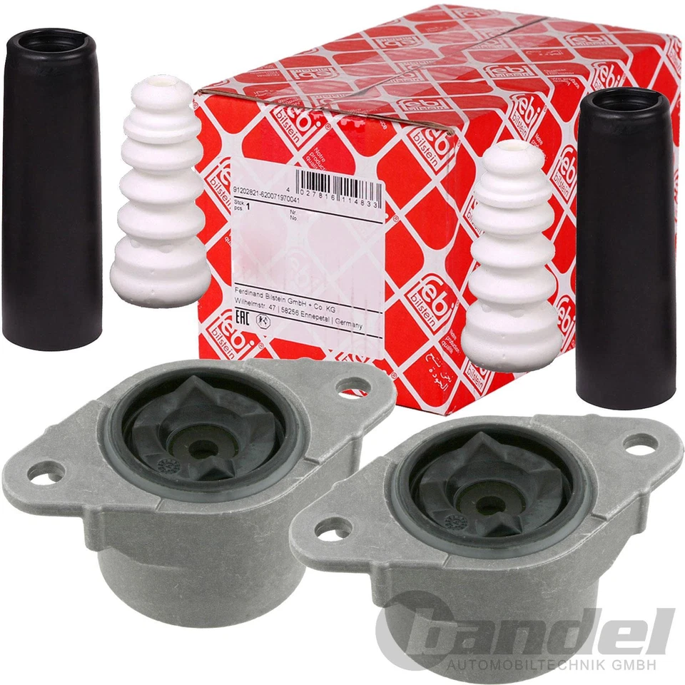 2x FEBI DOMLAGER+PROTECTION KIT HINTERACHSE passend für FORD FIESTA V FUSION