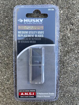 #ad Huskey Medium Utility Knife Replacement blades 5 Pack $13.13