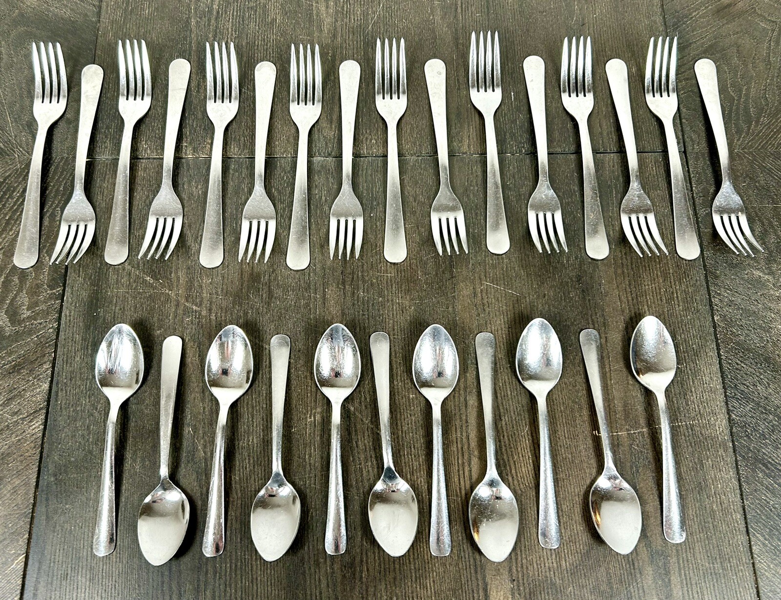 Lot Of 27 Walco Stainless 18CR Resturant Silverware Flatware Forks & Spoons