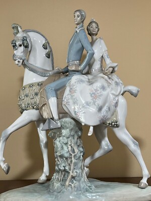 Lladro Valencian 4648 couple on horseback | eBay