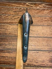 Vintage Heavy  Thickly Cast Bronze Stemhead Bow Fitting 9" Tall