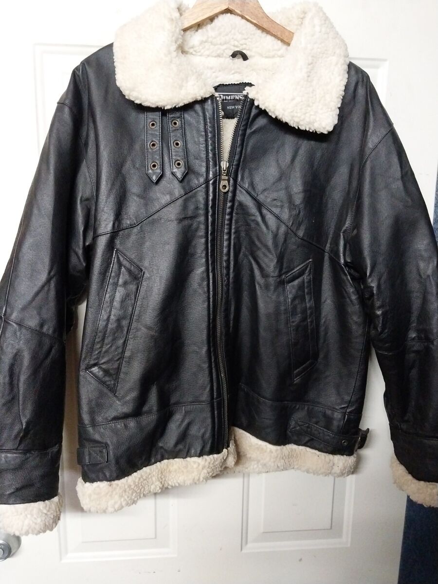 Dimension New York Mens Leather Bomber Jacket Size S | eBay Dimension New York Mens Leather Bomber Jacket Size S | eBay