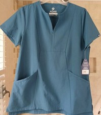 Adar Addition Scrubs For Women - Notched V-Neck Scrub Top Size Medium NWT