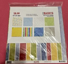 12x12 cardstock sheets Just the Basics by Paperloft scrapbooking paper crafts
