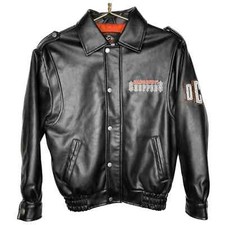 Vintage Orange County Choppers Faux Leather Moto Jacket 10/12