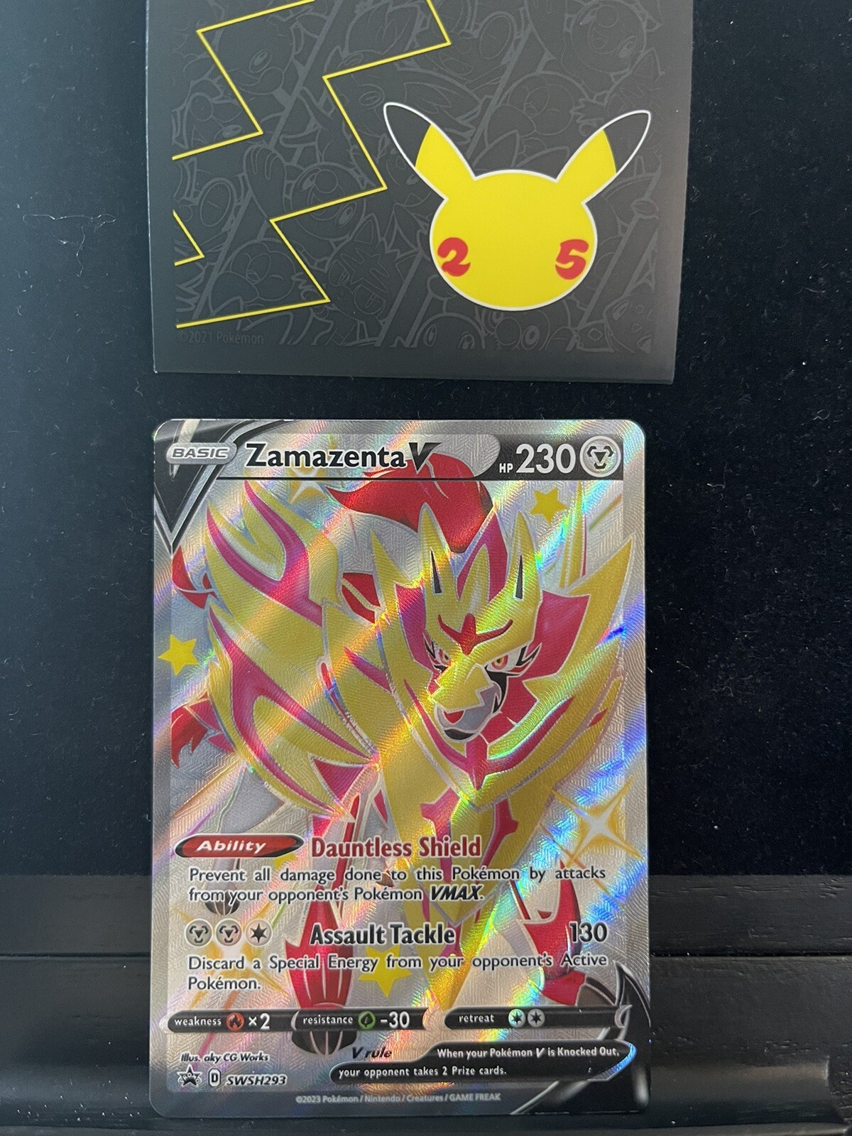 Pokemon Card Zamazenta V SWSH293 Black Star Promo 138💎NM💎