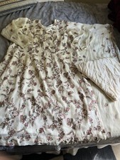 Traditional Pakistani Women s Size XL Chiffon Kameez Shalwar Dupatta Embroidered