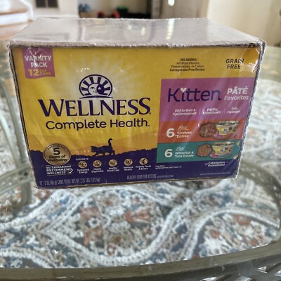 Complete Pate Kitten Wet Cat Food, Natural, Protein-Rich, Grain Free, 12 Pack