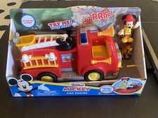 New Disney Junior Mickey Mouse Fire Engine Truck Lights Sounds