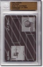 Jeff Larish * Cameron MAYBIN * Rookie Printing Press Plate BGS 1/1
