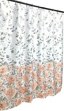 Blooming Roses Shower Curtain: Watercolor Floral Design