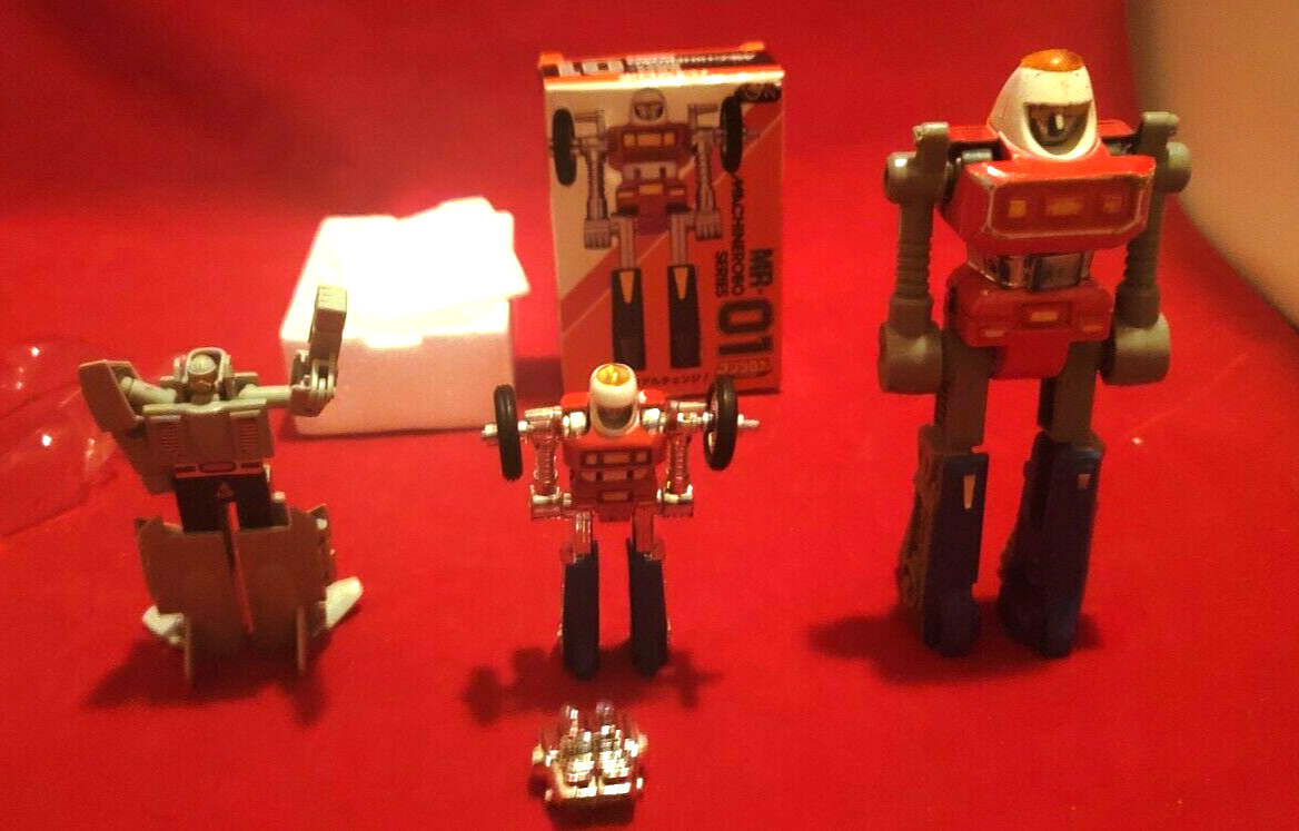 3 Vintage Bandai Popy Gobots Machine Robo Series MR01 CyKill & LG MR25 Leader1